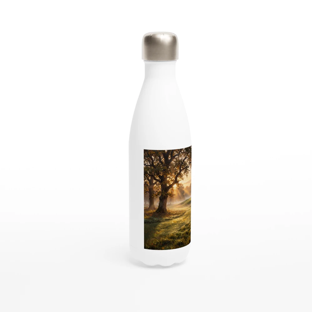 The First Tee on a white water bottle.