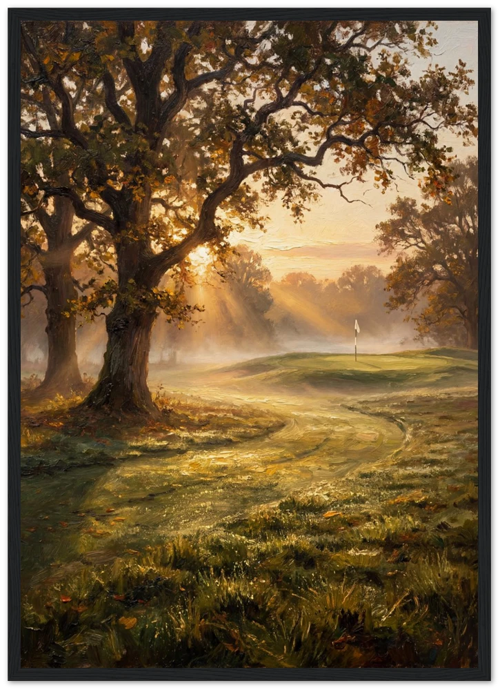 The First Tee as a black-framed poster.