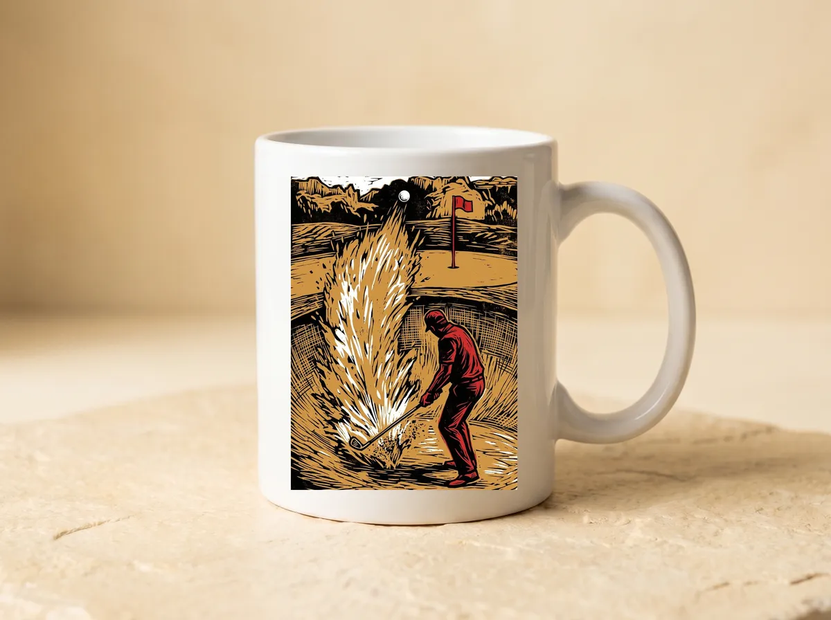 The Bunker Blast on the mug